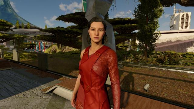 Andreja's Crimson Dress для Starfield