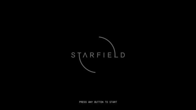 Empty Black Main Menu for Starfield