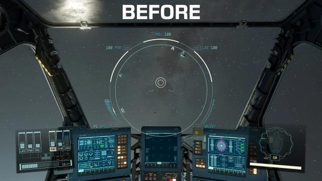 Spicy Clean Ship HUD for Starfield