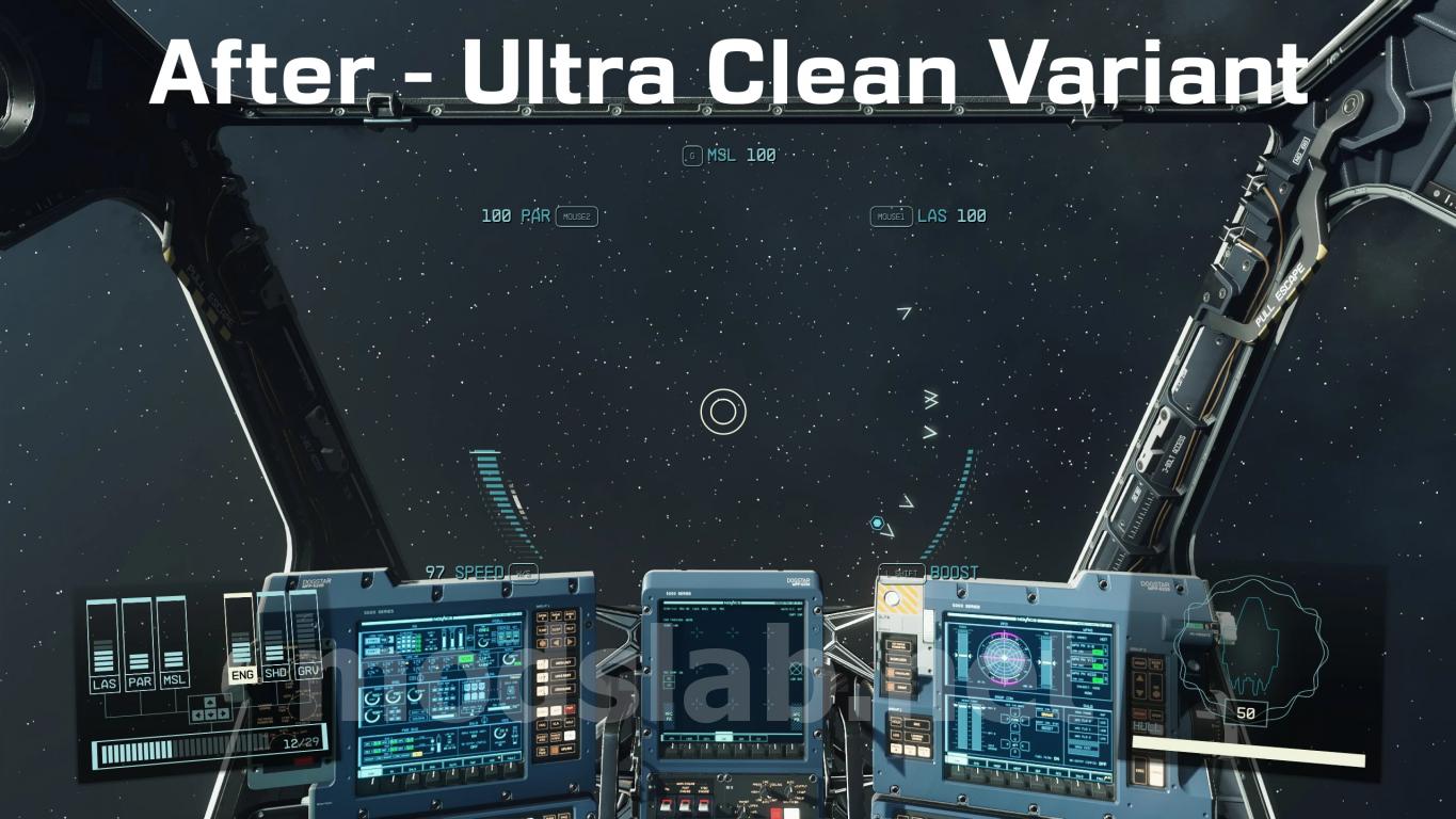 Download Spicy Clean Ship HUD for Starfield