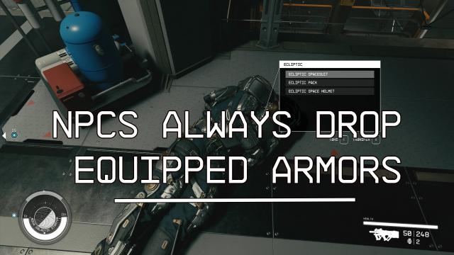 NPCs Always Drop Equipped Armors