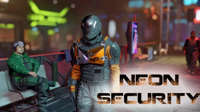 Neon Security Retexture and Helmet swap