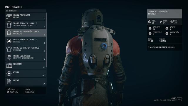 Dark Mark 1 Spacesuit для Starfield