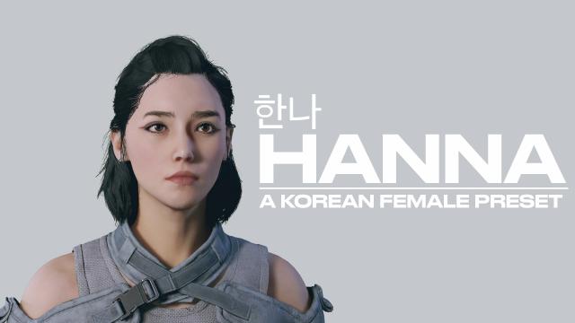 Hanna - A Korean Female Preset для Starfield