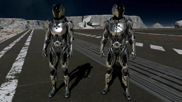 Black and Silver Starborn Spacesuit Venator