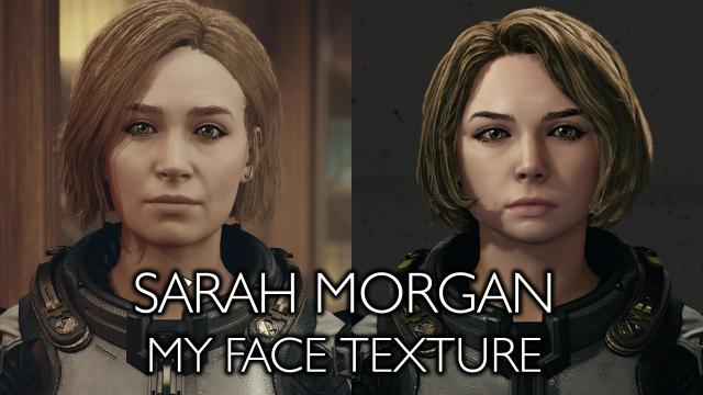 Sarah Morgan - My Face Texture by Xtudo for Starfield