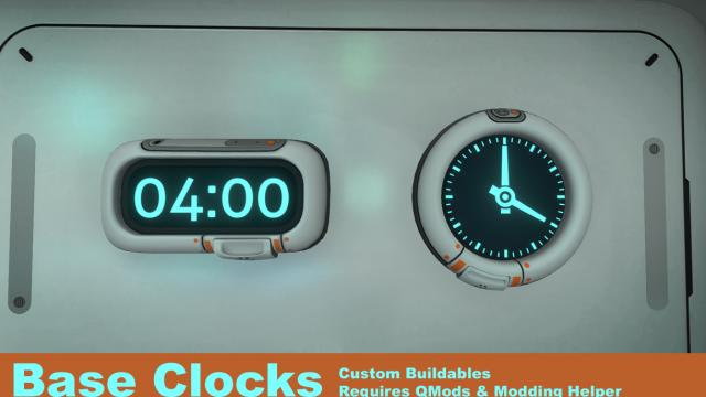 Часы для вашей базы / Base Clocks для Subnautica