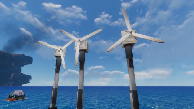 Ветряки / Wind Turbines для Subnautica
