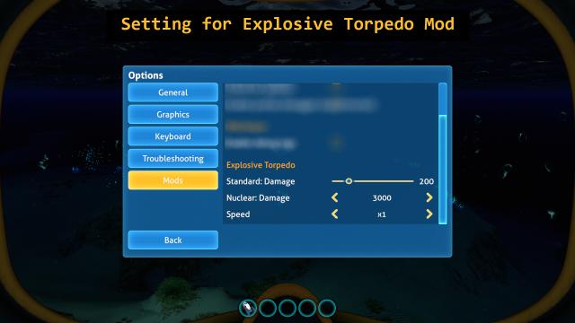 Explosive Torpedo for Subnautica