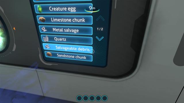 Debris Recycling for Subnautica