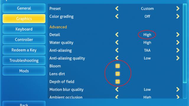 Исправление качества текстур / Detail High - Blurry Textures Fix