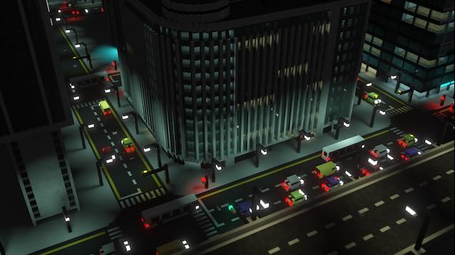 Cyberpunk City mini map для Teardown