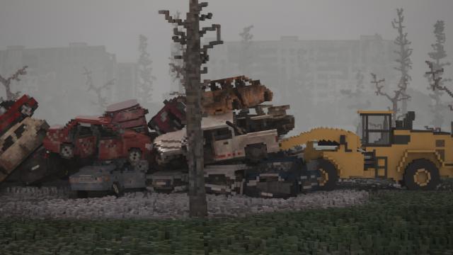 Destroyed Civil Vehicles Pack