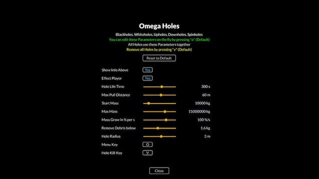 Omega Holes for Teardown