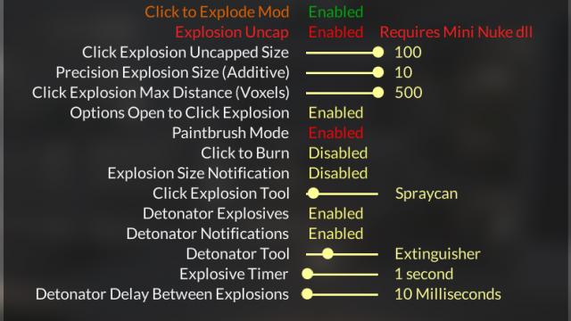 Клик для взрыва - настоящий хаос / Click to Explode - Click Explode (C4 Explosives and More) для Teardown