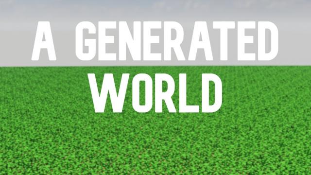 Плоский мир / A Generated World