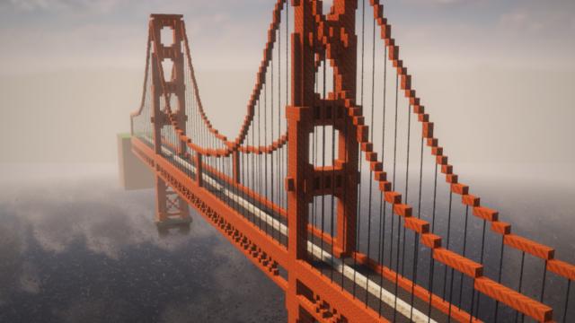 Minecraft Golden Gate Bridge (Dynamic)