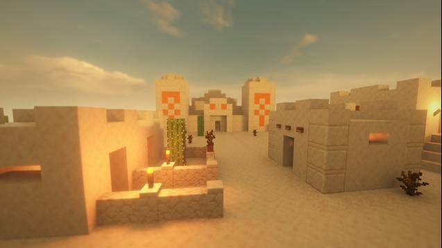 Пустынная деревня / Minecraft Desert Village для Teardown