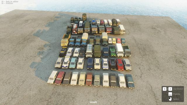 Russian car pack для Teardown
