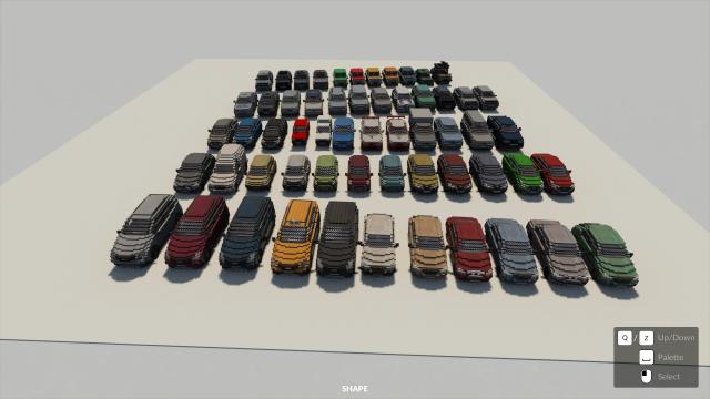Russian car pack для Teardown