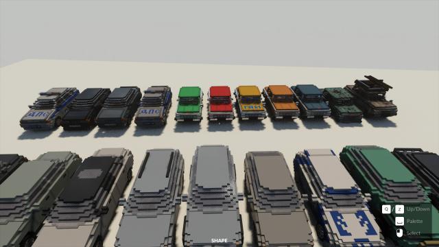 Russian car pack для Teardown