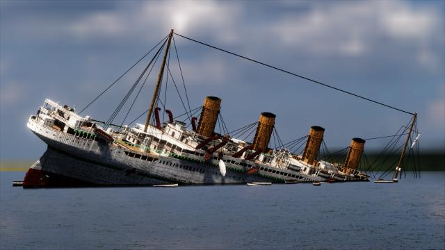 Drivable HMHS Britannic для Teardown