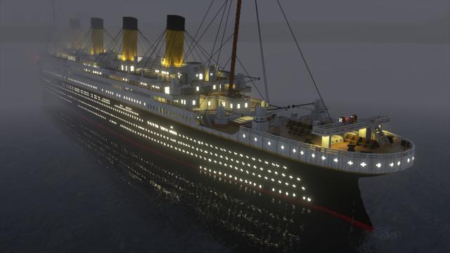 Drivable R.M.S. Titanic (ICEBERG) for Teardown