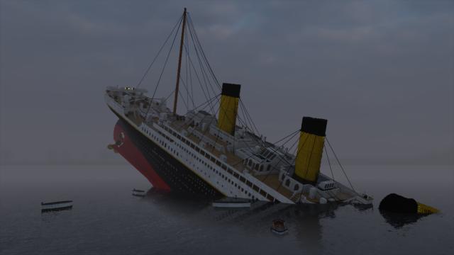 Drivable R.M.S. Titanic (ICEBERG) для Teardown
