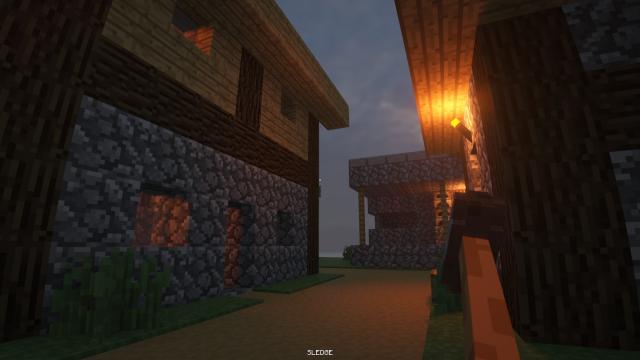 Маленькая деревушка в стиле Майнкрафта / Minecraft Small Town для Teardown