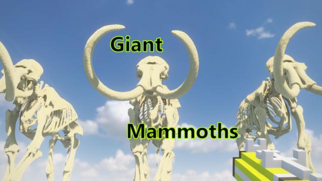Скелеты мамонтов / Giant Wooly Mammoths
