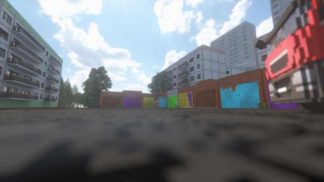 Town Krasnyi Bor summer for Teardown
