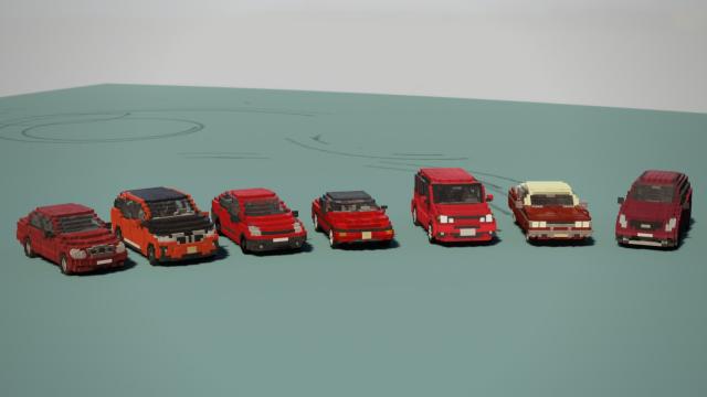 Unnamed Vehicle Pack Remastered для Teardown
