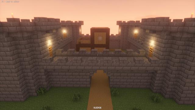 Small Minecraft Castle for Teardown