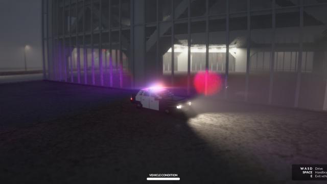 Полицейская машина с вращающимися мигалками / Cop Car with Rotating Lights