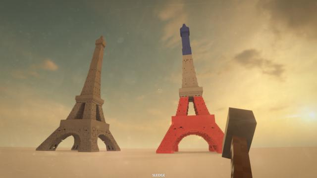 Eiffel Tower Map for Teardown