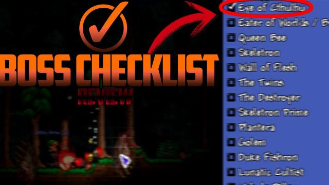 Boss Checklist mod for Terraria 