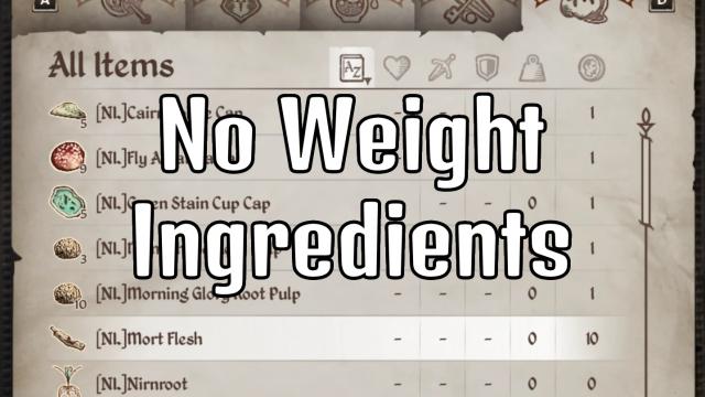 No Weight Ingredients