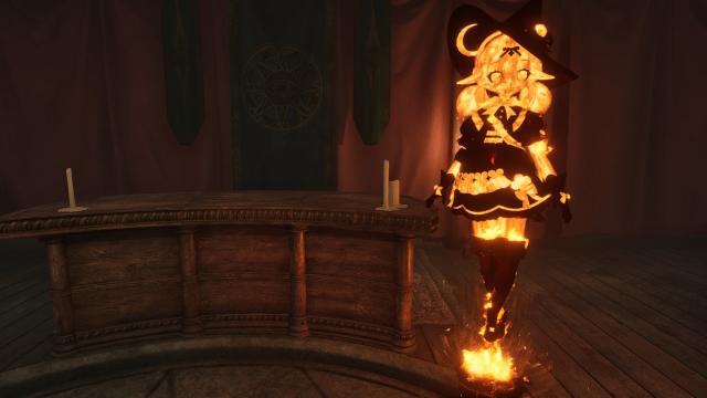 Klee Flame Atronach (Genshin) для Oblivion Remastered