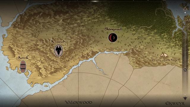 Cyrodiil Paper Map by Caro Tuts for Oblivion Remastered