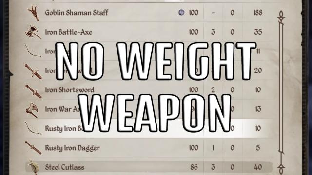 No Weight Weapon