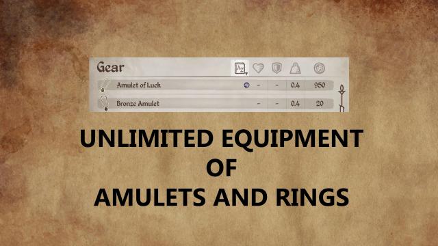 Unlimited Equipment of Amulets and Rings для Oblivion Remastered