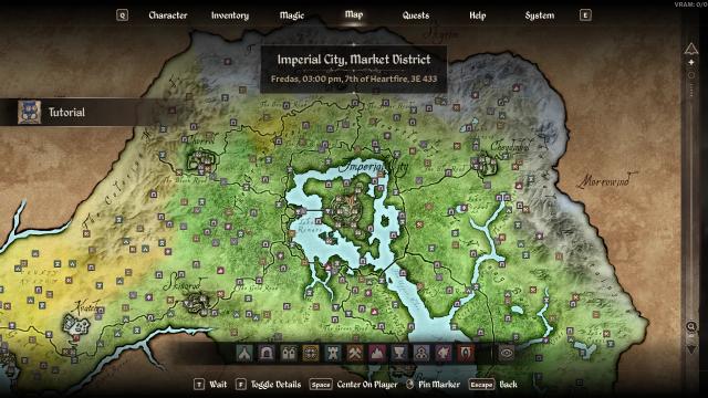 Colored World Map для Oblivion Remastered