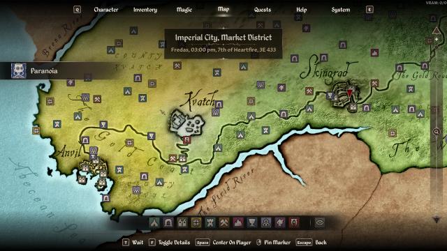 Colored World Map для Oblivion Remastered