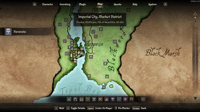 Colored World Map для Oblivion Remastered
