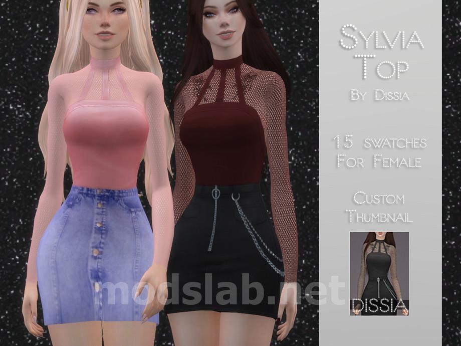 Download Sylvia Top for The Sims 4