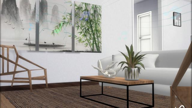 Zen Living Room (Room) for The Sims 4