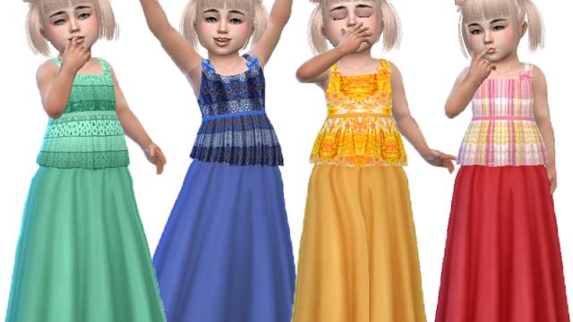 T55 Toddler skirt 01 (Base game) for The Sims 4