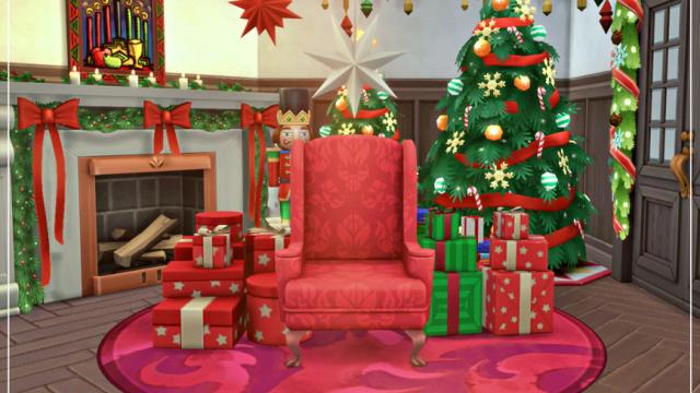 Christmas Snowglobe Home для The Sims 4