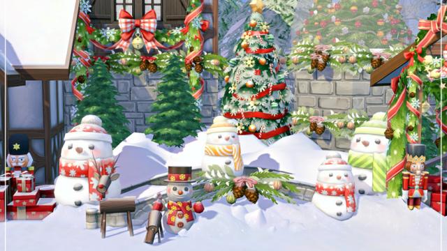 Christmas Snowglobe Home для The Sims 4