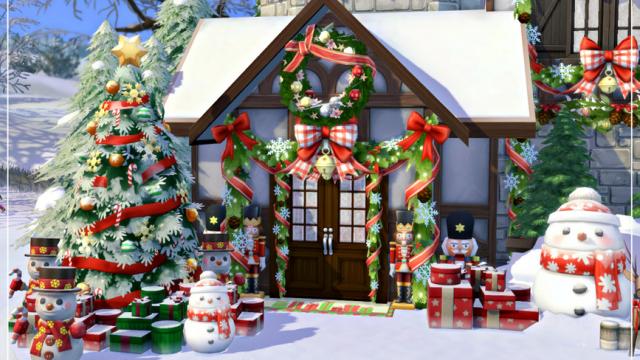 Christmas Snowglobe Home для The Sims 4